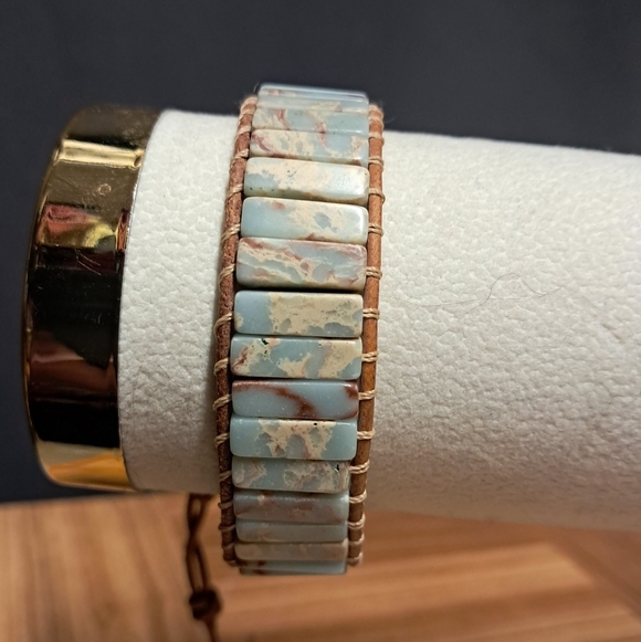 Jasper Wrap Bracelet - Picture 2 of 3